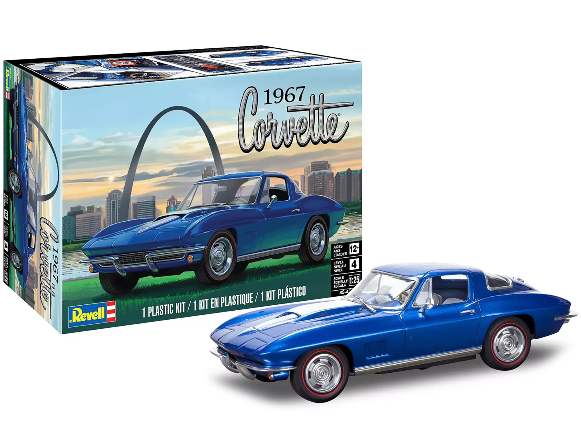 Skill 2 Model Kit 1960 Chevrolet Corvette 7-in-1 Kit 1/25 Scale Model by MPC