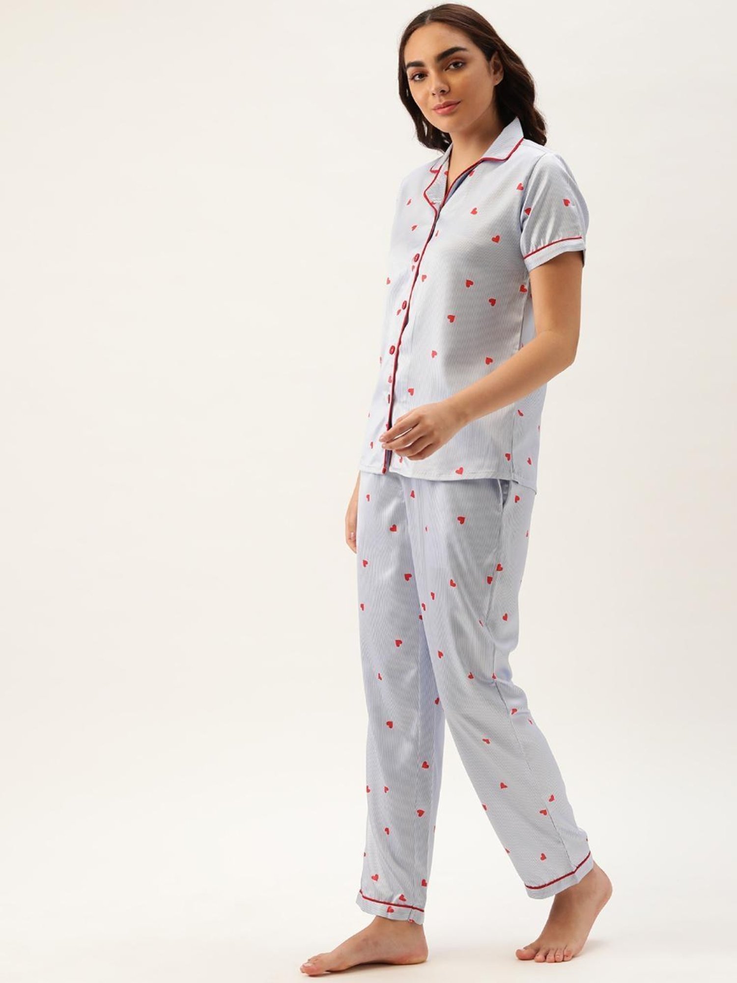 Clt.s Blue Printed Pajama Set