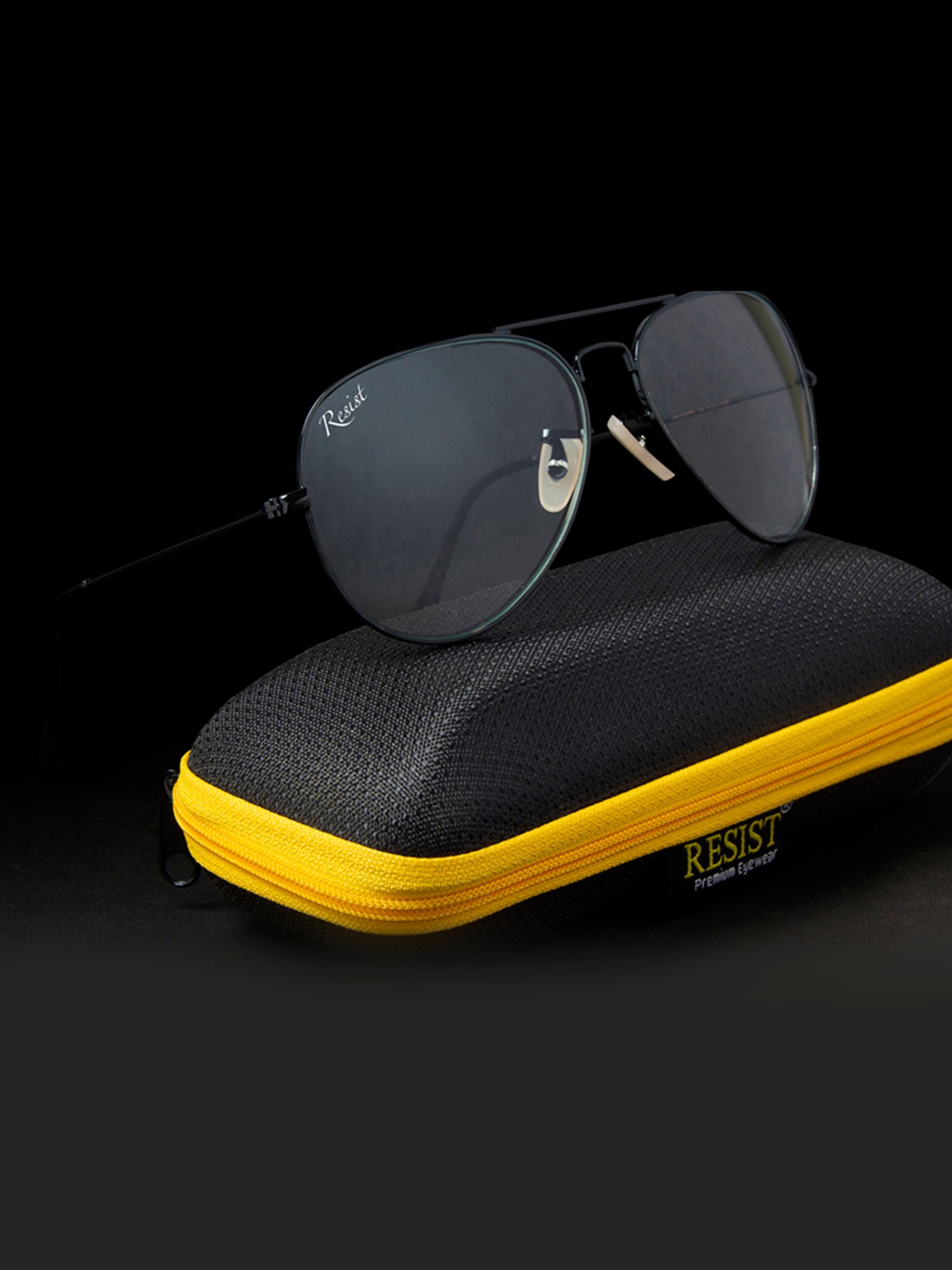 Resist Eyewear Clear Aviator UV Protection Unisex Sunglasses