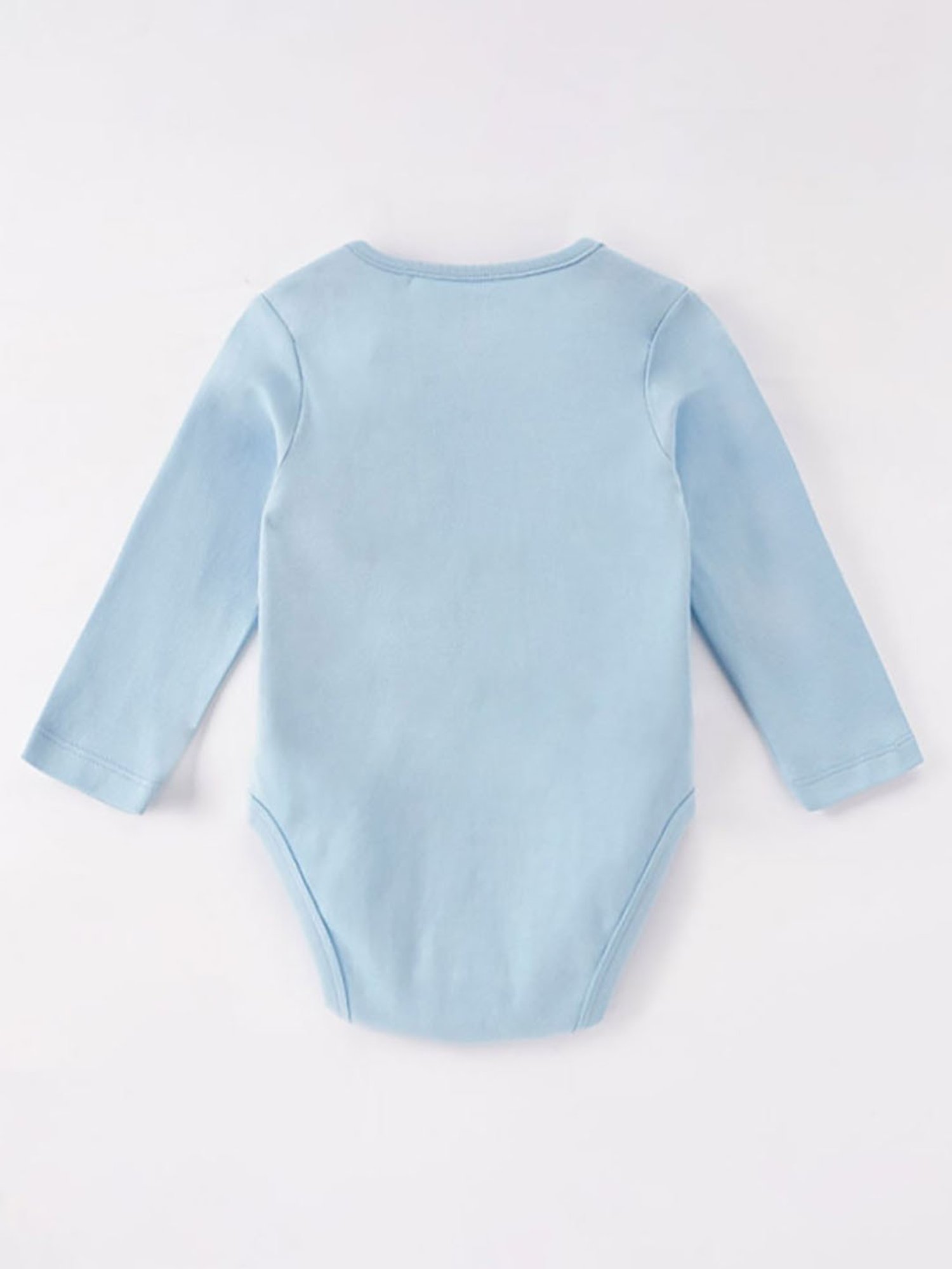Ed-a-Mamma Baby Blue Printed Full Sleeves Bodysuit
