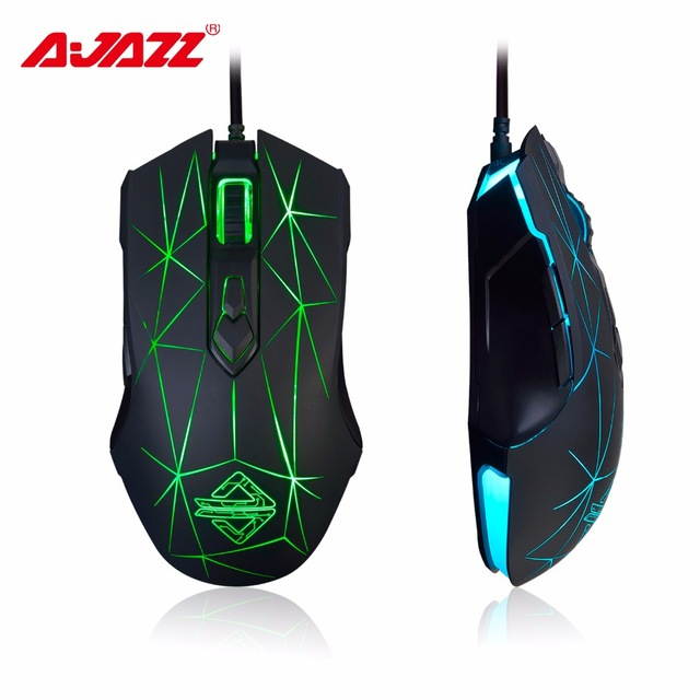Ajazz AJ110 & GTC 5050 1200/1600/2400/3200 DPI 6 Buttons LED Light Optical Wired Computer Mouses Gamer 6Buttons Gaming Mouse
