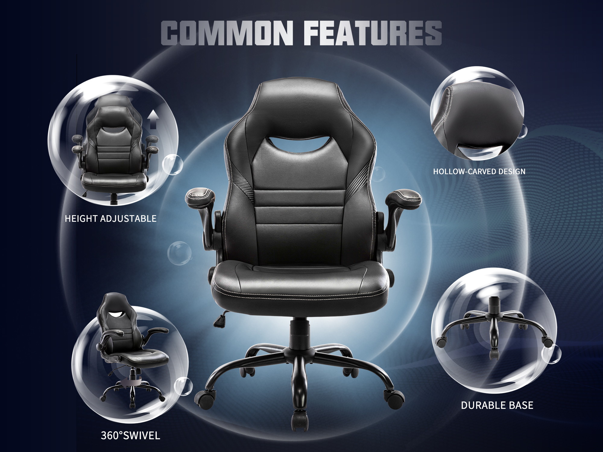 STARSPACE Cost-effective Gaming Chair Durable And Comfortable Ergonomic Adjustable Racing Game Desk Chair