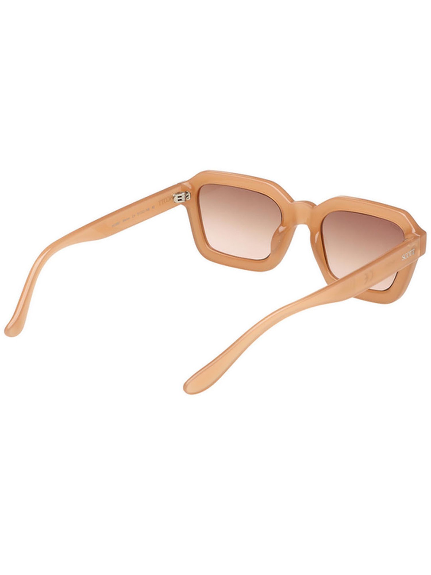 SCOTT Brown Rectangular UV Protection Unisex Sunglasses