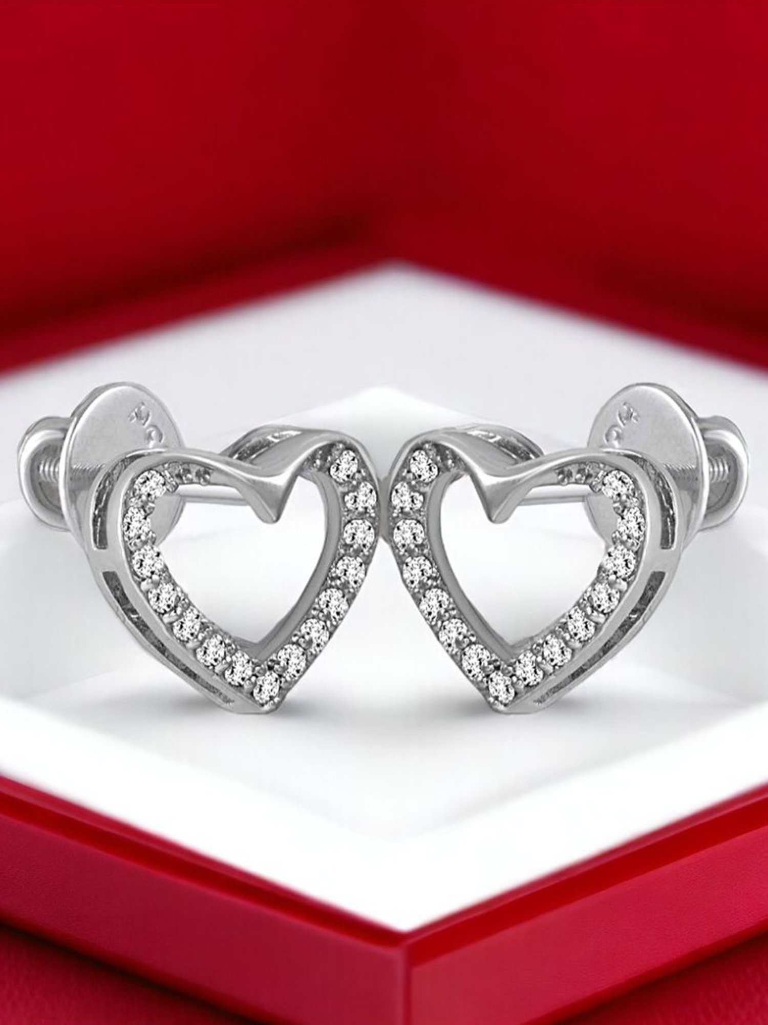 Rihi by P.C. Chandra Jewellers 925 Silver Heart Jewel Set for Women & Girls