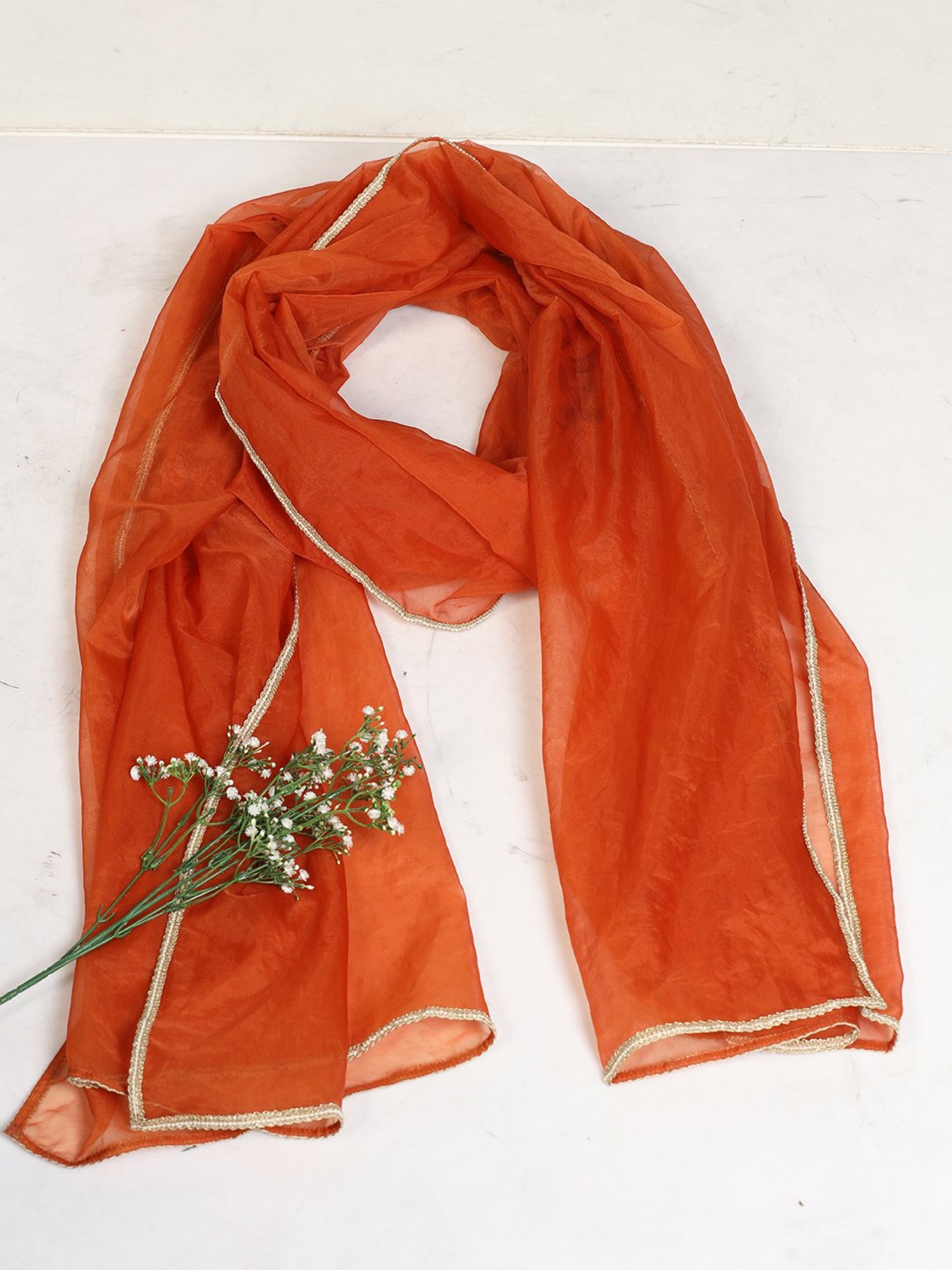 Mustard Orange Dupatta