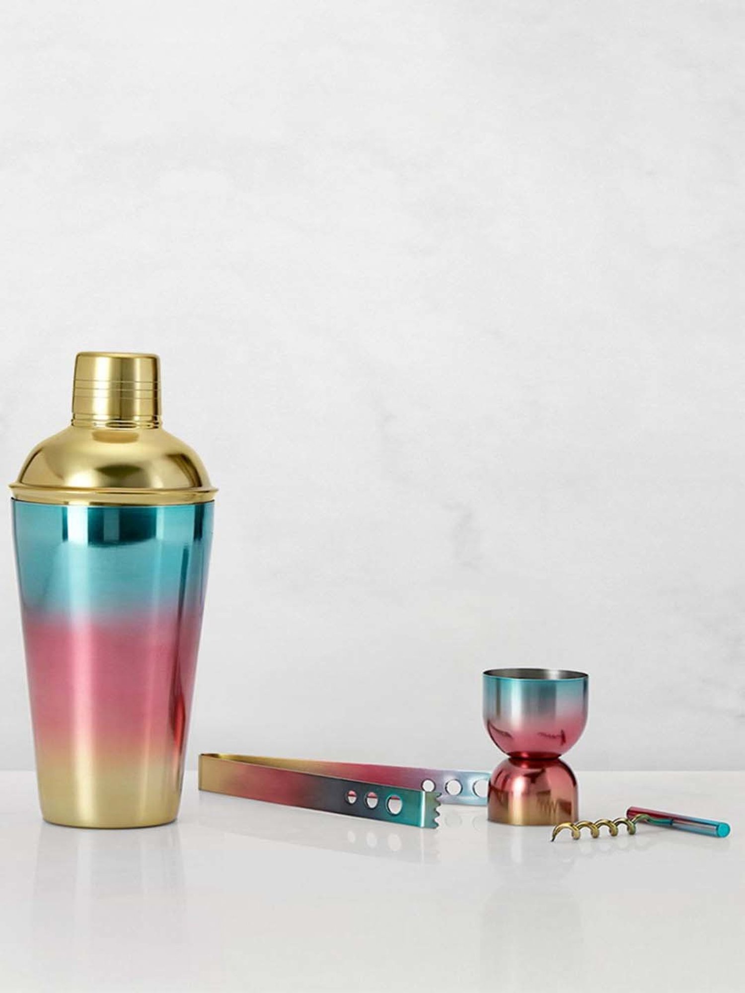 JOSEPH JOSEPH Silver & Green Steel 30.5 cm Elevate Tong - Set of 1