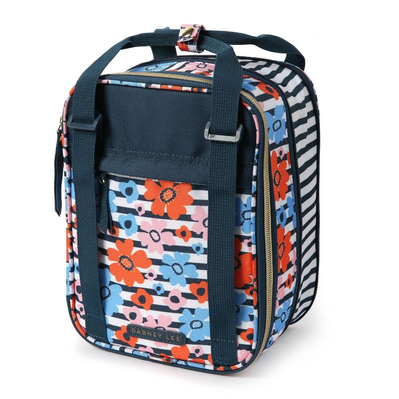Dabney Lee by Arctic Zone Expandable Lunch Bag - Orange Minty Floral