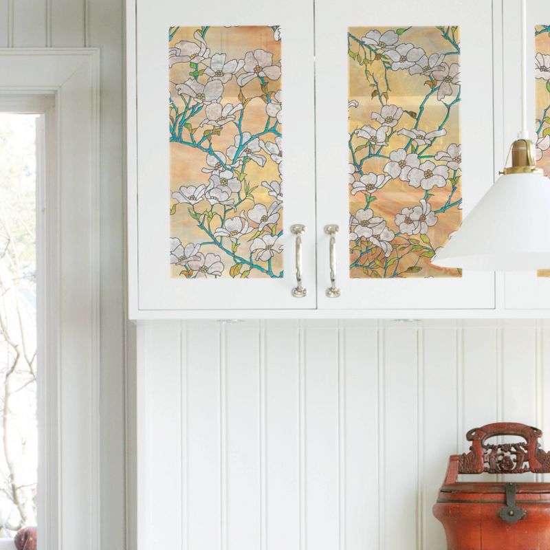 Brewster Dogwood Door Premium Film Golden Sky