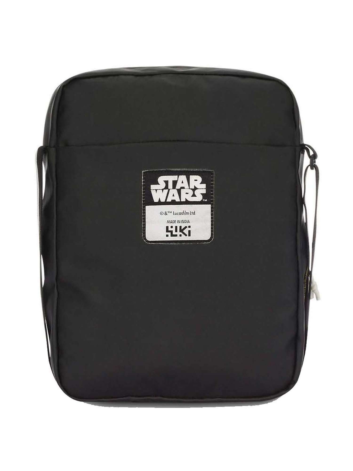 Wiki Star White Printed Medium Cross Body Bag