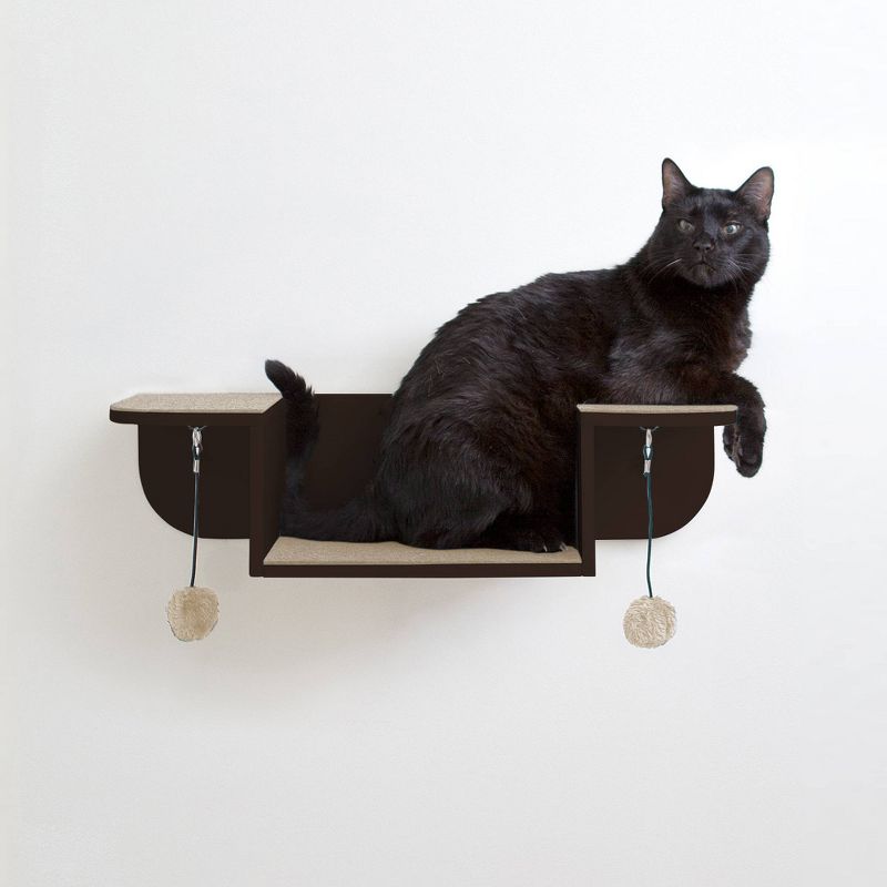 Hauspanther Nest Perch Cat Scratcher - Espresso