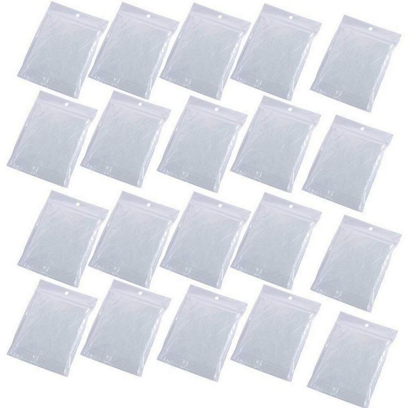 Juvale 20 Pack Emergency Raincoats with Hoods, Disposable Rain Ponchos, Clear