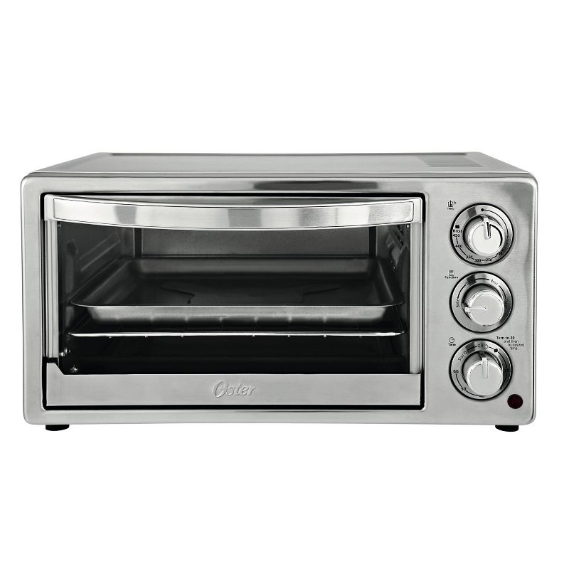 Toshiba MC25CEY-BS 6 Slice Small Stainless Convection Pizza Toaster Oven, Black