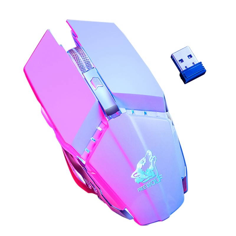 Free Wolf X11 Ergonomic 2.4G 2400DPI Wireless Optical Mouse for Laptop Computer