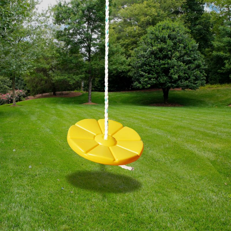 Gorilla Playsets Disc Swing with Rope - Yellow
