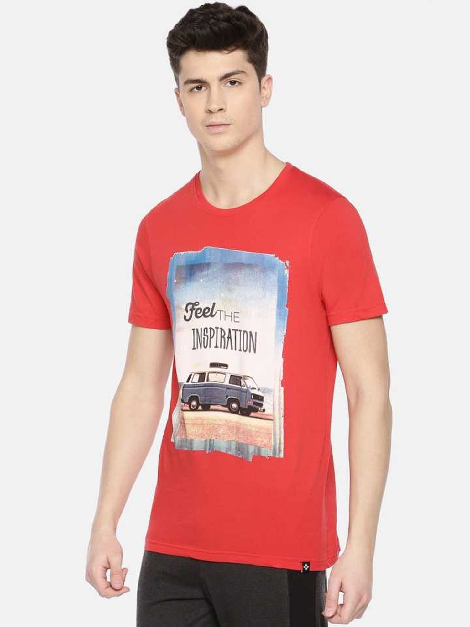 Dollar Mutlicolored Regular Fit Printed T-Shirt (Pack of 2)