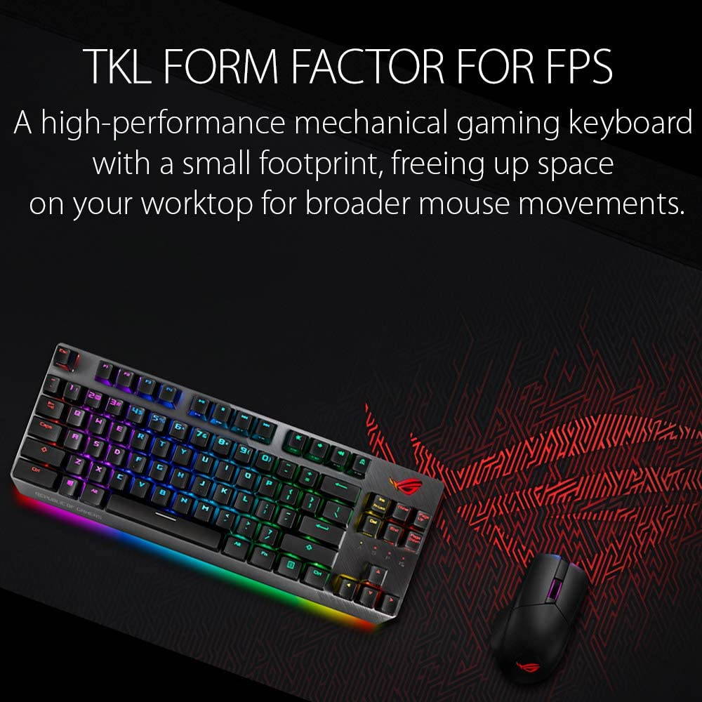 ASUS 90MP01N0-BKUA00 ROG Strix Scope TKL Gaming Keyboard