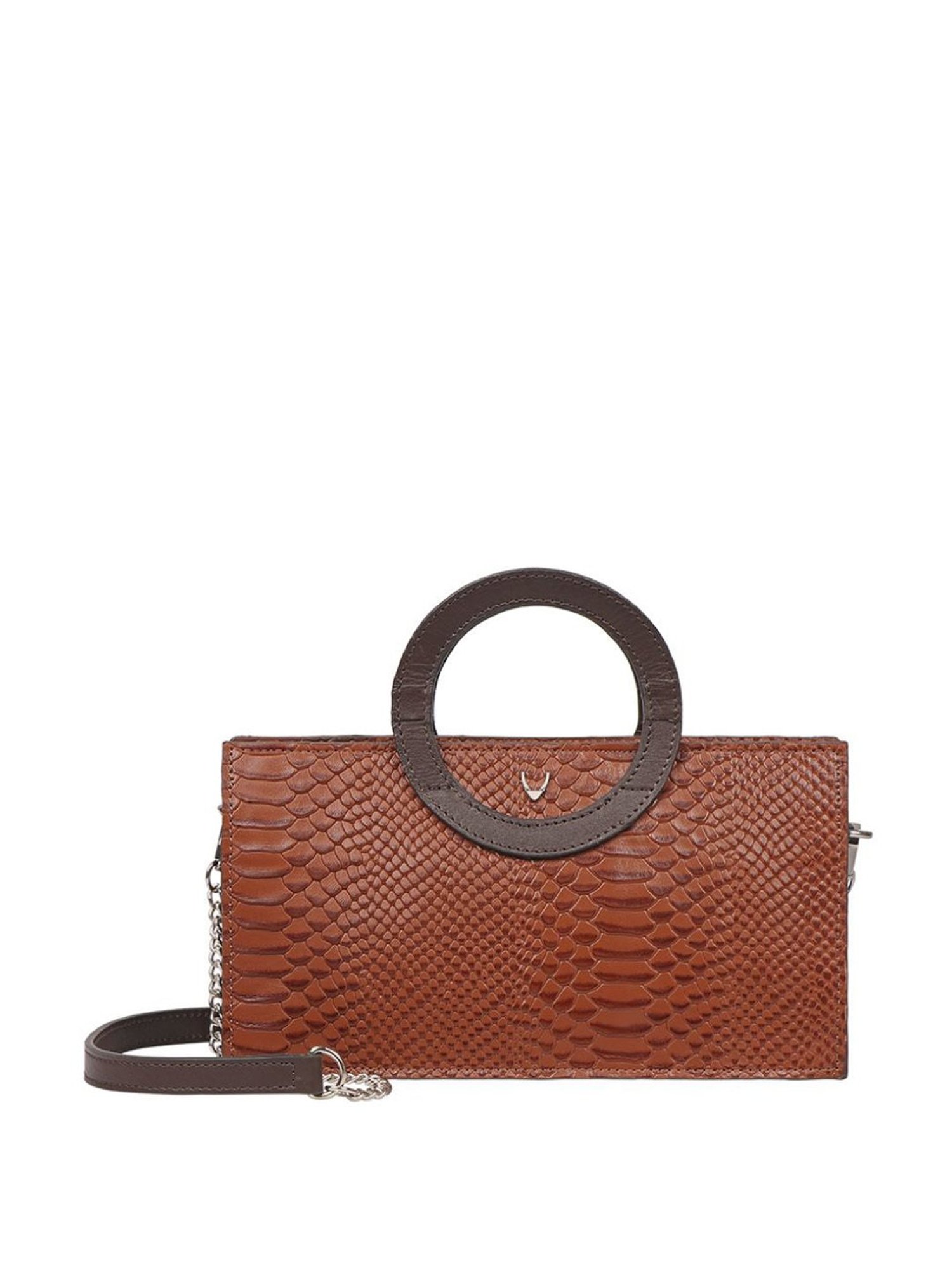 Hidesign Brazilia 01 Tan Leather Textured Handbag