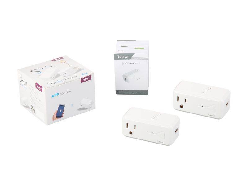 iVIEW ISC100 Smart Wi-Fi Socket Double Pack