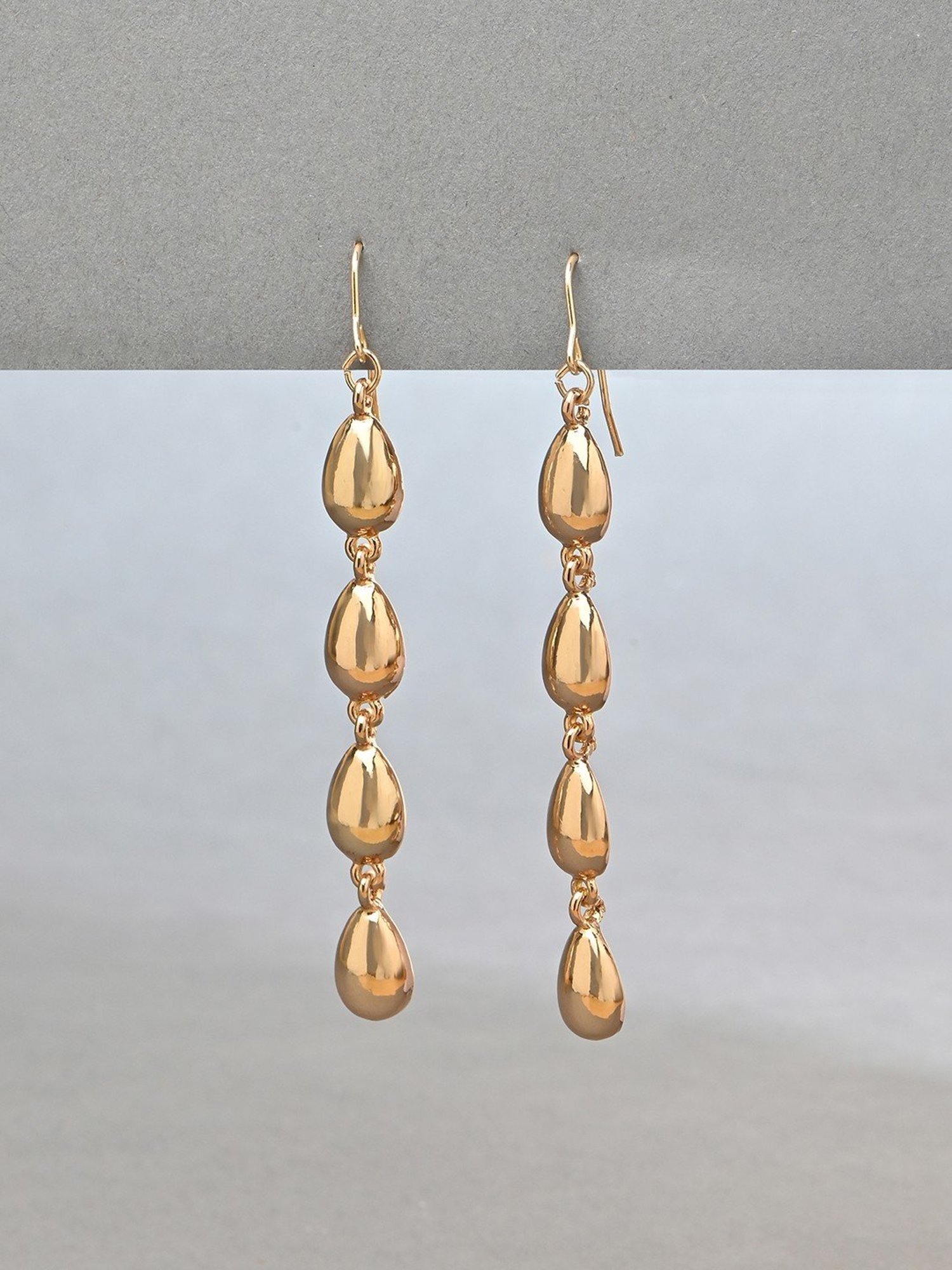 ToniQ Gold Plated Korean Drop Earrings for Women