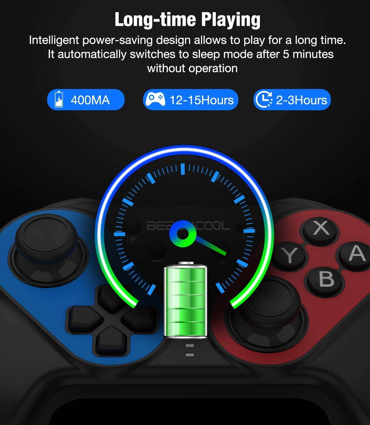 BEBONCOOL Nintendo Switch Controller, Nintendo Switch Pro Controller, Wireless Controller For Switch/Switch Lite, Wireless Switch Controller With Turbo, Motion,Vibration Function