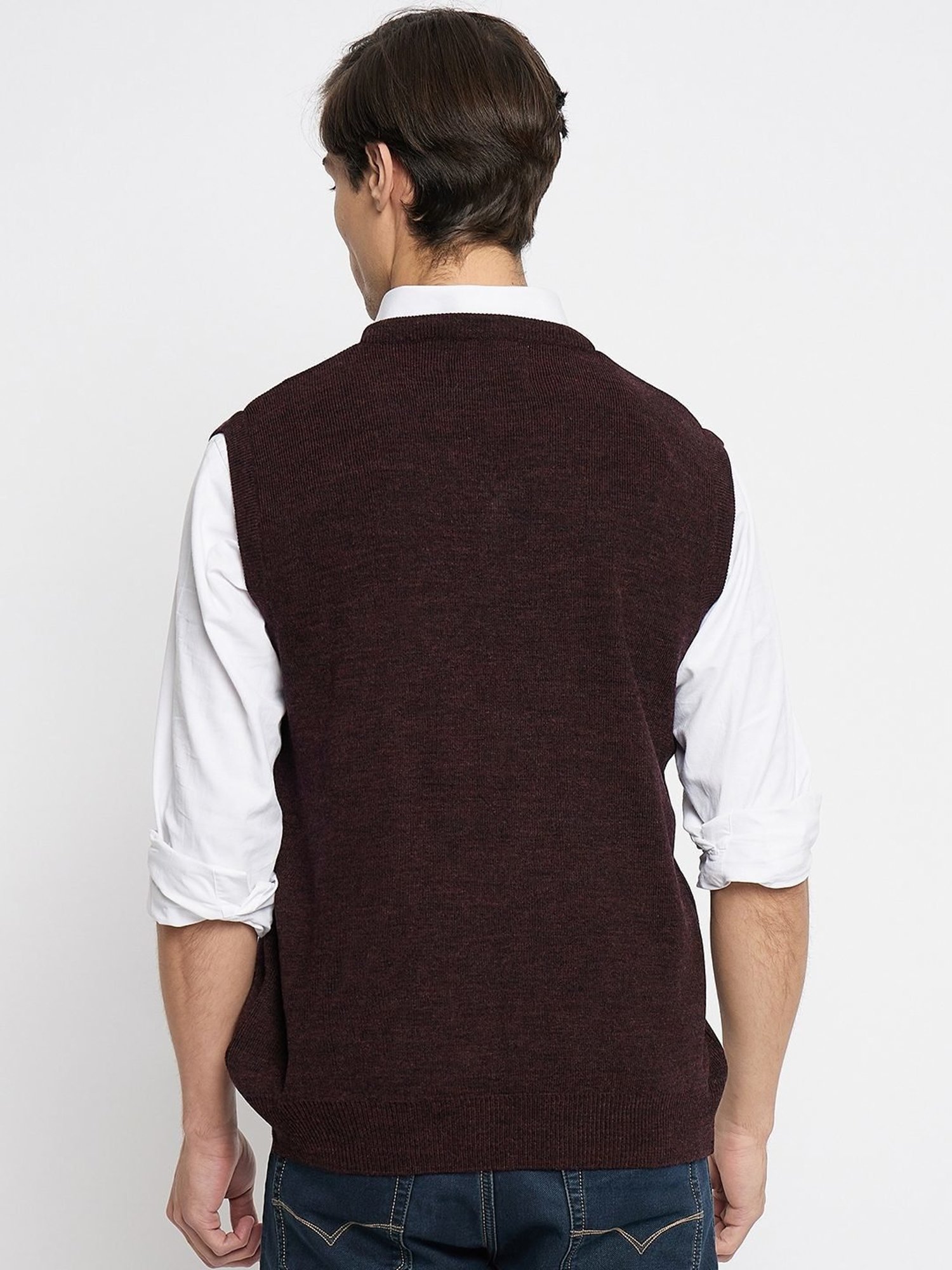 Duke Wine Mix Regular Fit Sweater