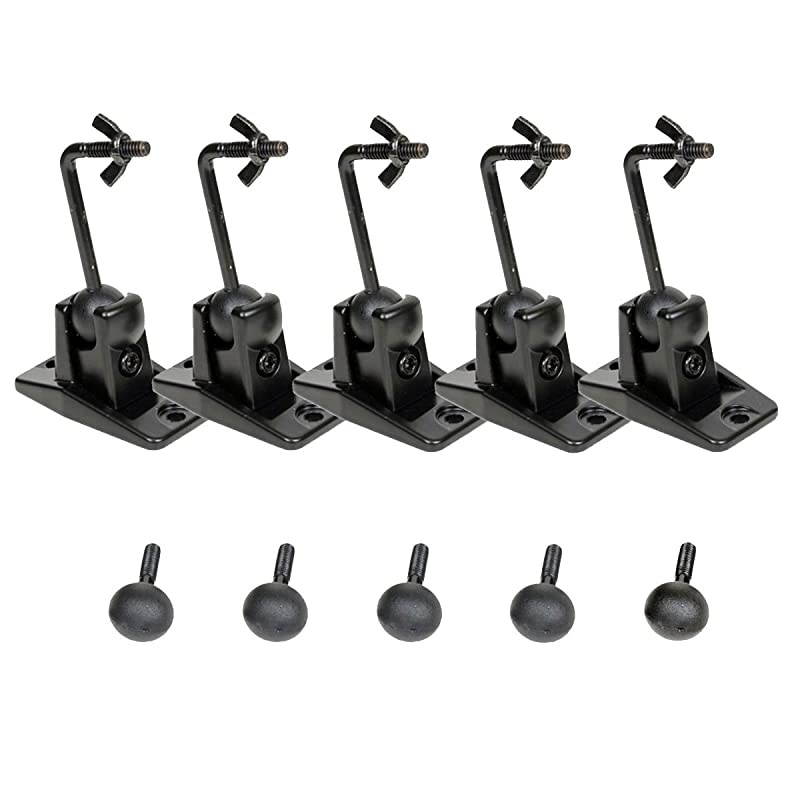 5 Black Universal Satellite and Audio Speaker Mount Bracket for Wall or Ceiling MS40B5 WM6