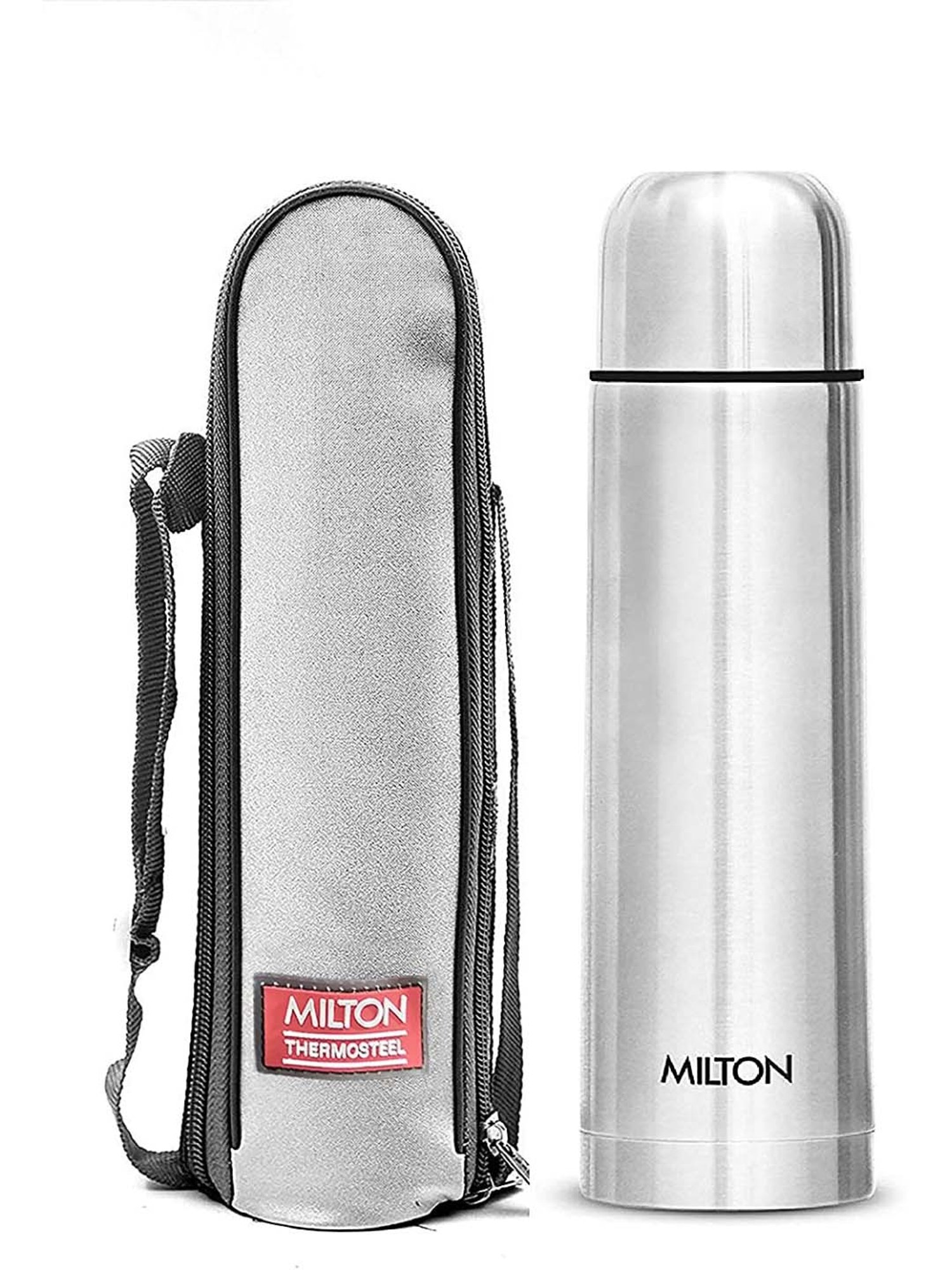 Milton Silver Stainless Steel Thermosteel Bottle (1000 ml) - Set of 1