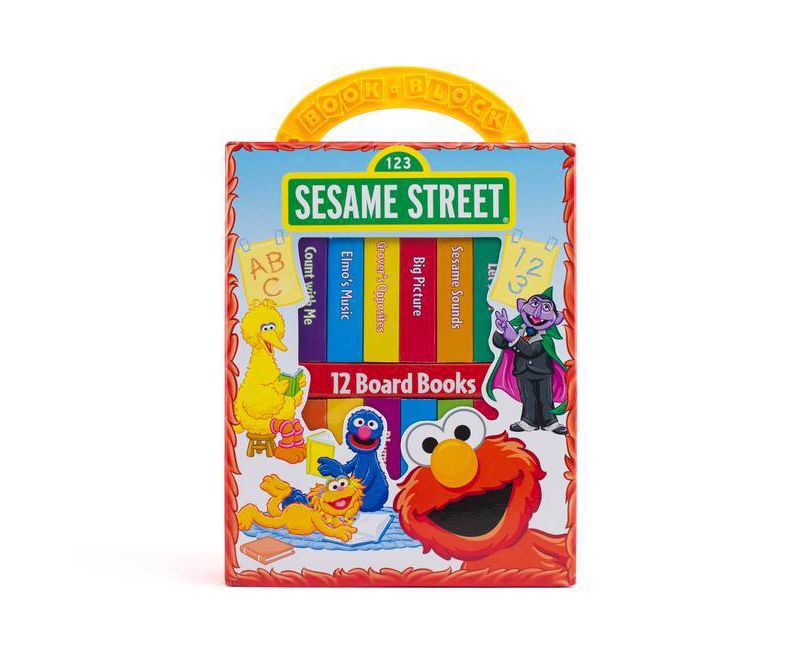 Sesame Street My First Library 12 Board Book Block Set - by Phoenix (Hardcover)