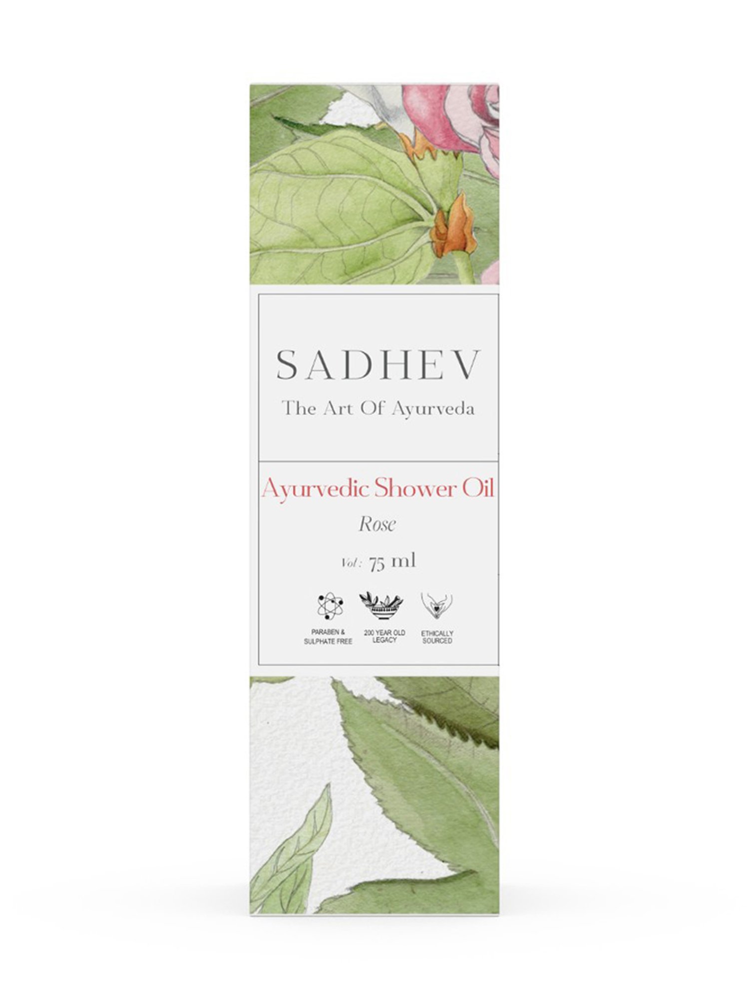 SADHEV The Art Of Ayurveda Ayurvedic Rose Shower Oil - 75 ml