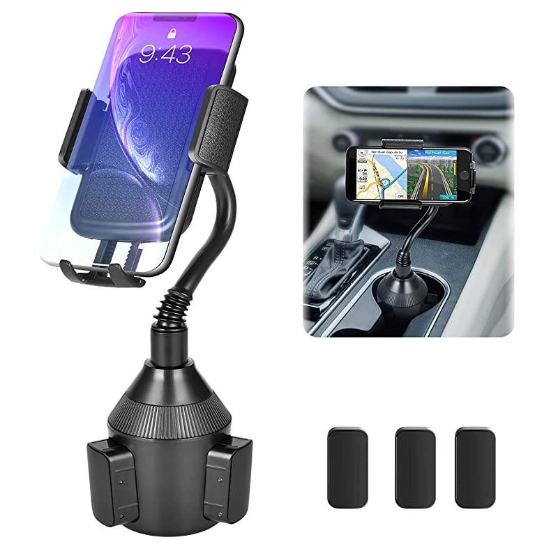 Holder Phone Mount Universal Adjustable Car Phone Holder Mount Automobile Gooseneck Holder Cradle Car Phone Mount for iPhone 12 Pro11XsMaxXXR87 Plus Samsung Galaxy Upgraded