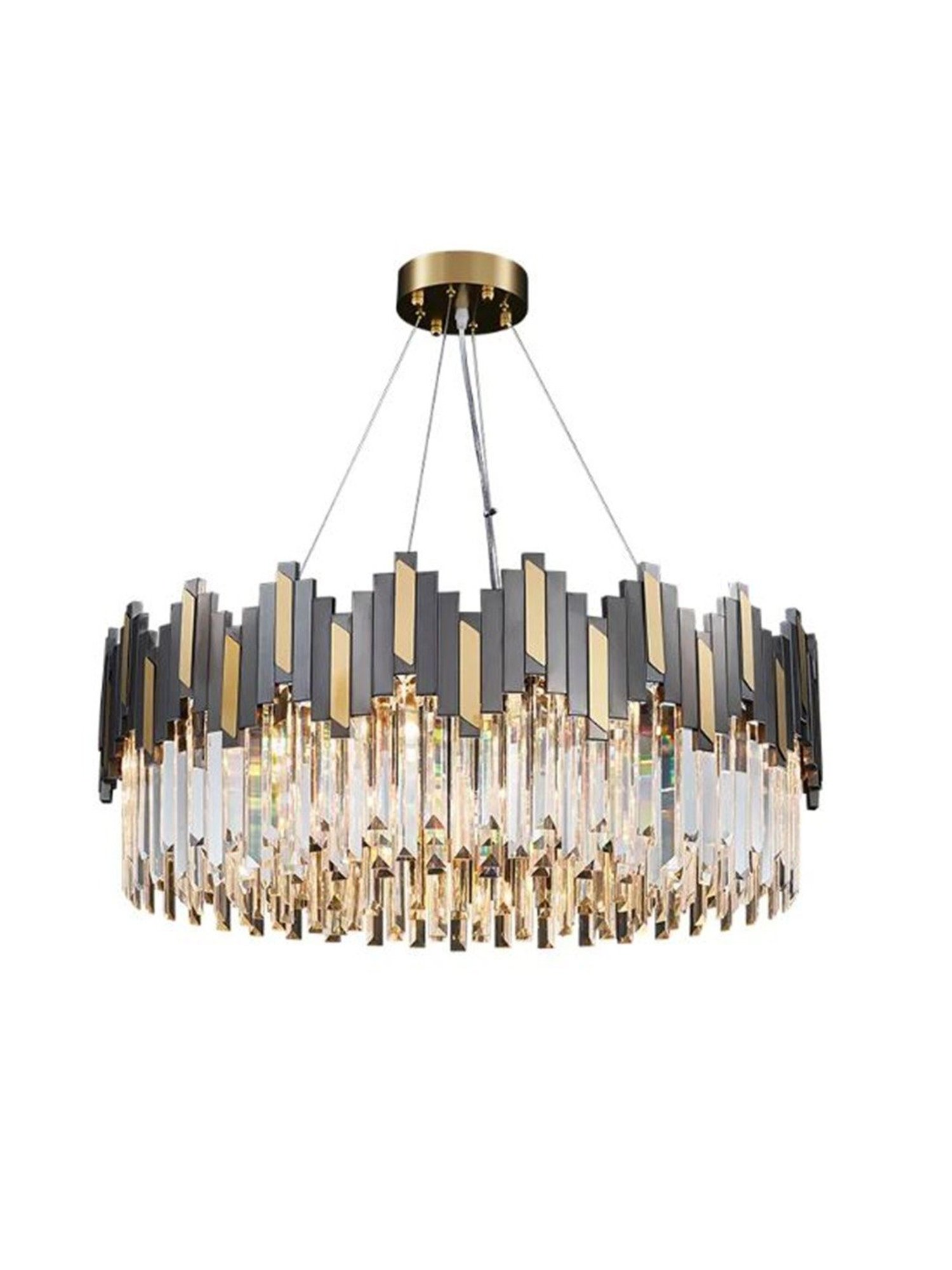 Fos Lighting Antique Brass Finish Allure 5 Light Chandelier - Set of 1