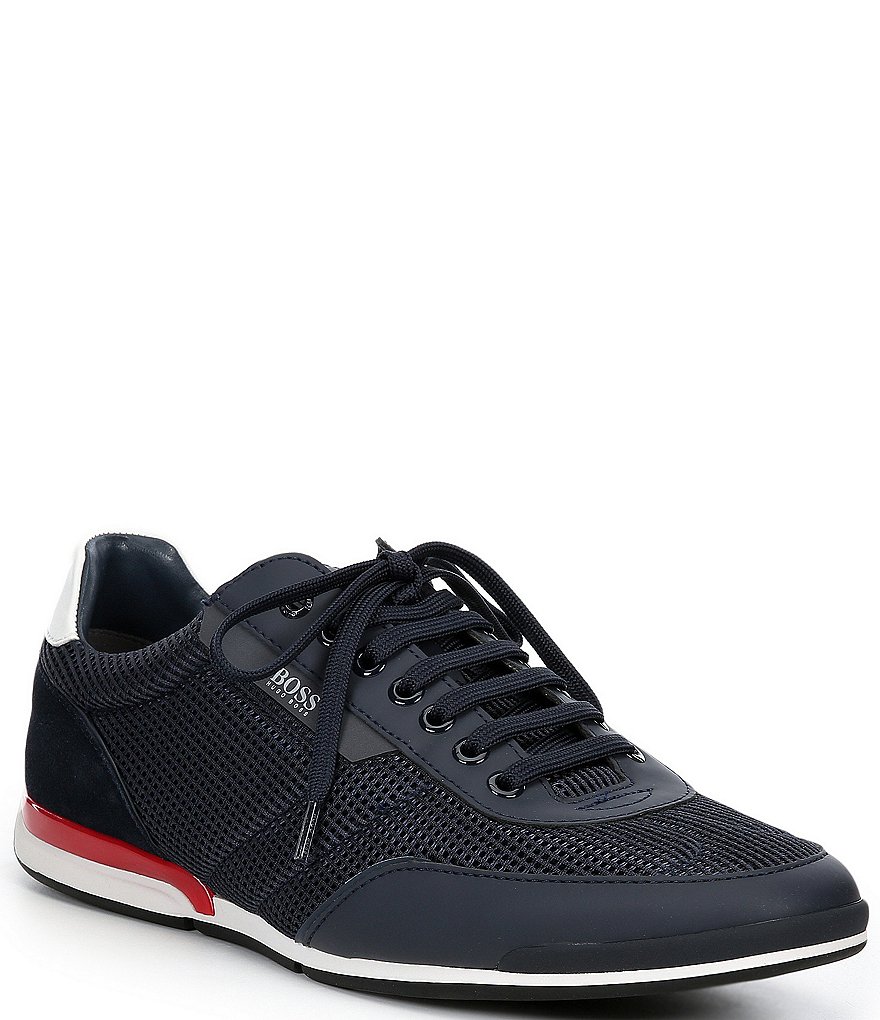 Hugo Boss Men's Saturn Low Mesh Lace-Up Sneakers