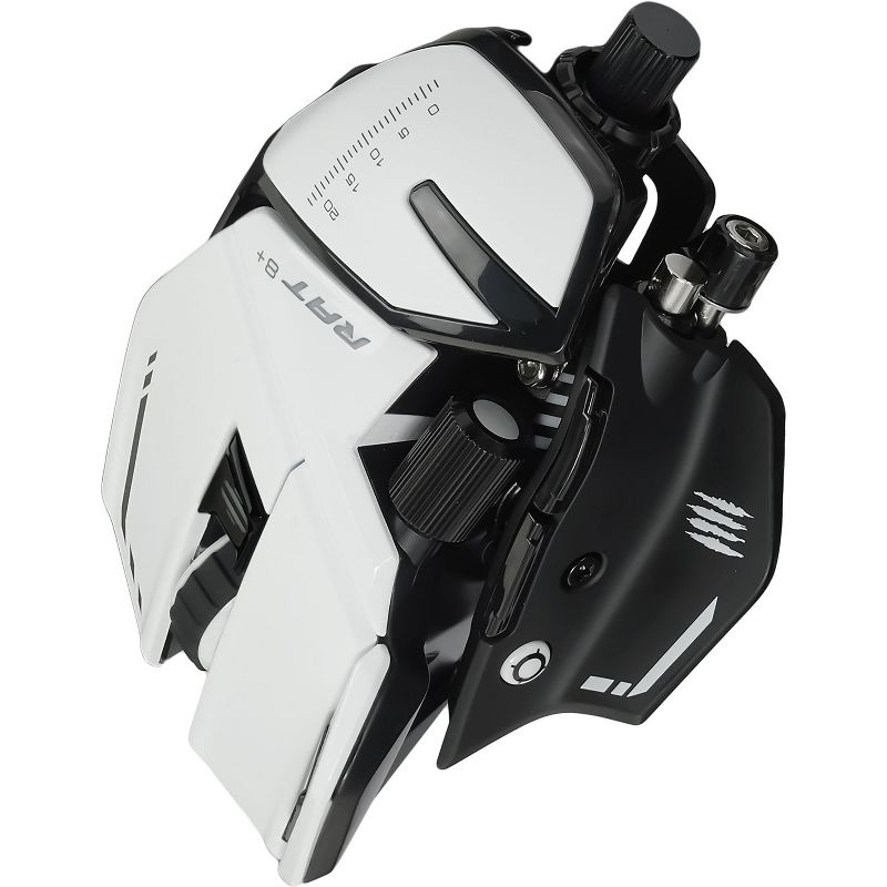 Mad Catz The Authentic R.A.T. 8+ Optical Gaming Mouse, White (MR05DCAMWH00)