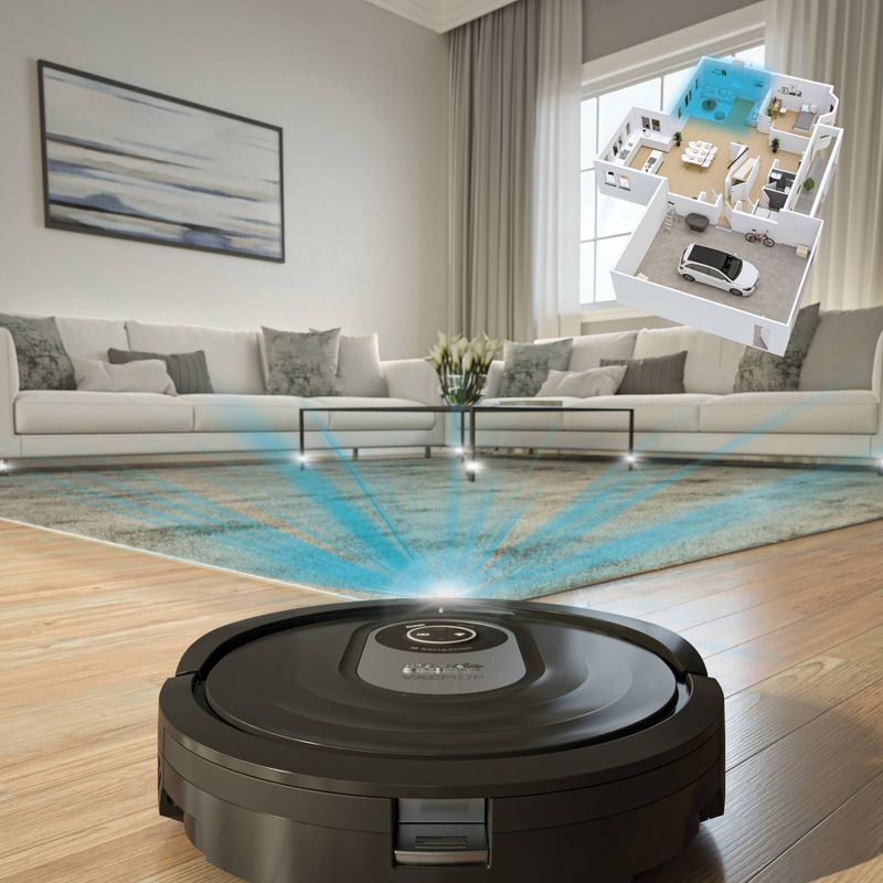 Shark AI VACMOP Wi-Fi Connected Robot Vacuum and Mop with Self-Cleaning Brushroll - RV2001WD