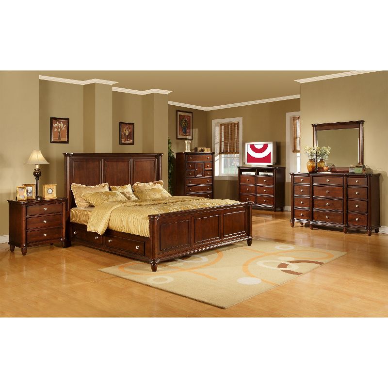 Dylan Headboard King Dark Cherry - Picket House Furnishings