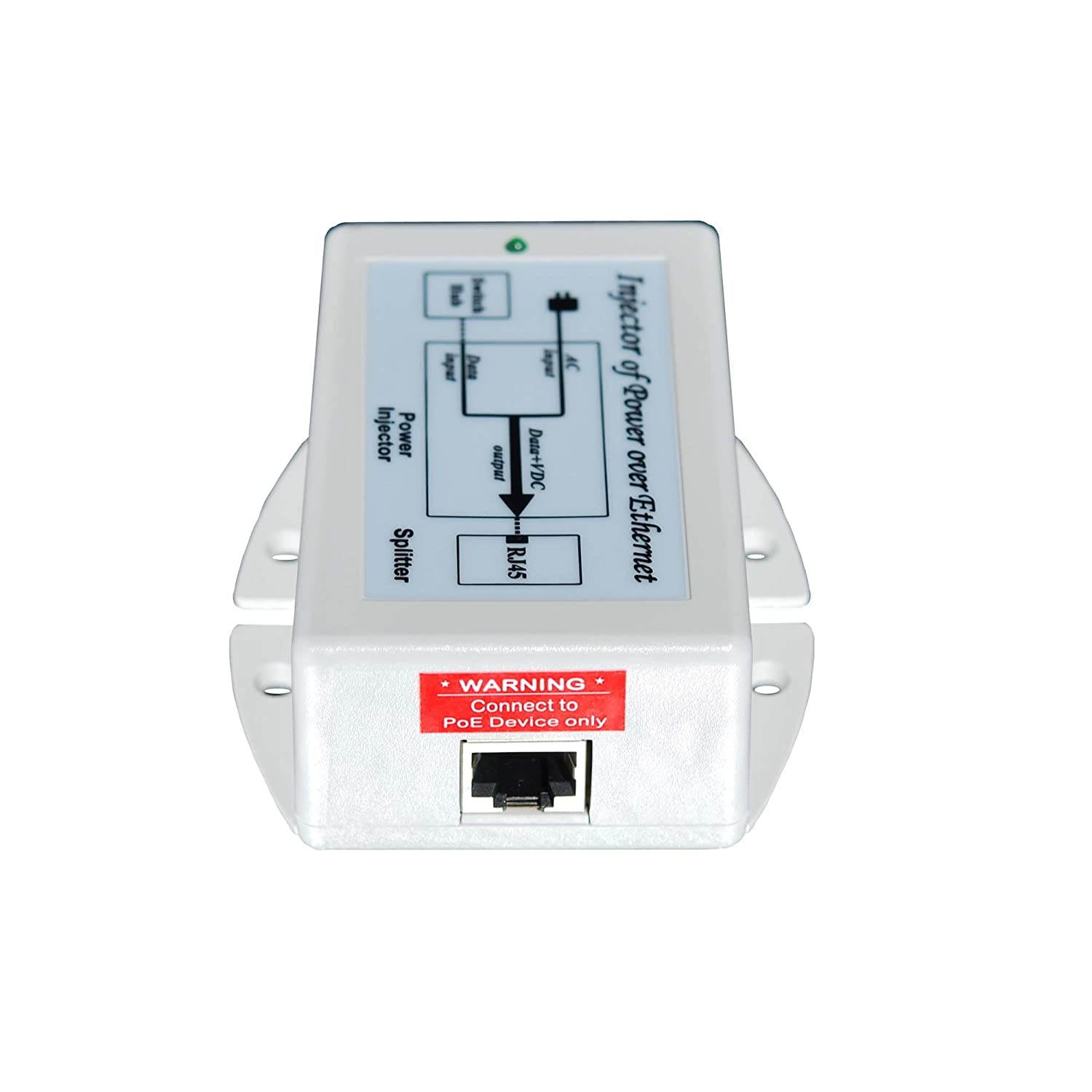 Tycon Systems TP-POE-24G 24W Gigabit POE Power Inserter - US Power Cord44; 24V