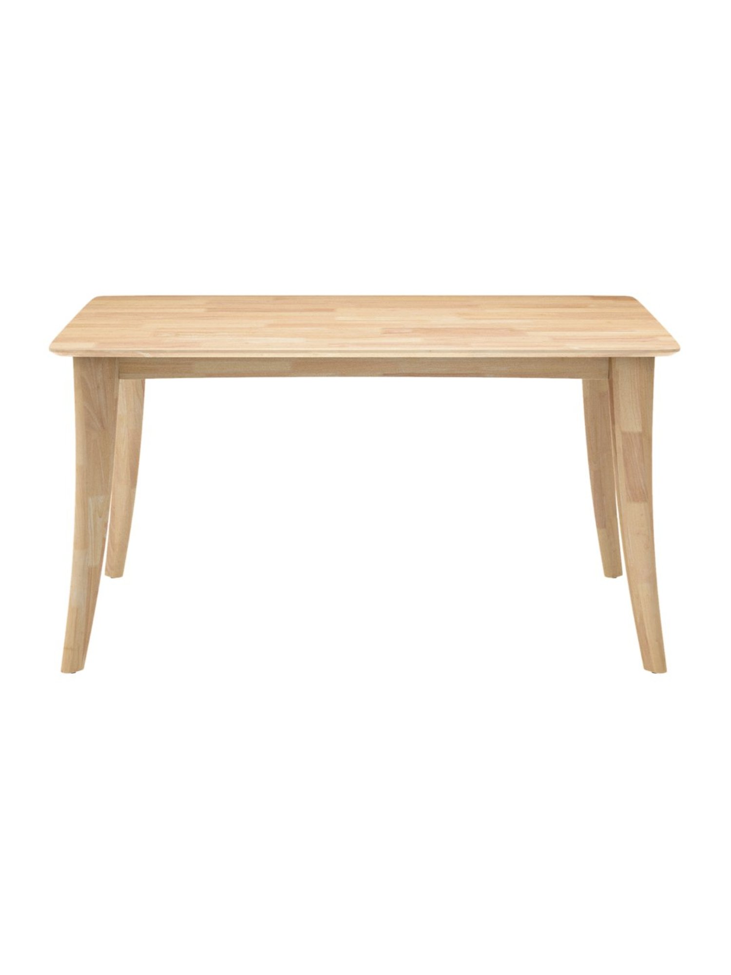 Godrej Interio Sandcastle Beige Rubber Wood 6 Seater Rectangular Dining Table