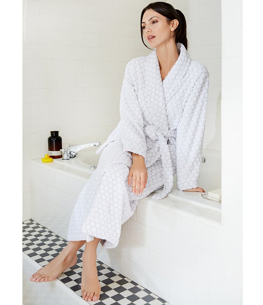Rob Spa Dot Grey Long Terry Robe