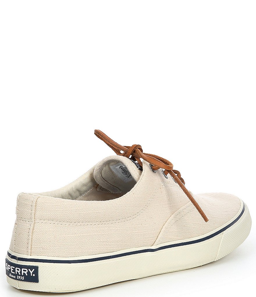 Sperry Men's Striper II CVO Distressed Linen Lace-Up Sneakers
