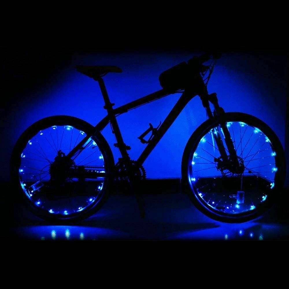 LED Bicycle Bike Cycling Rim Lights Auto Open  Close Wheel Spoke Light String