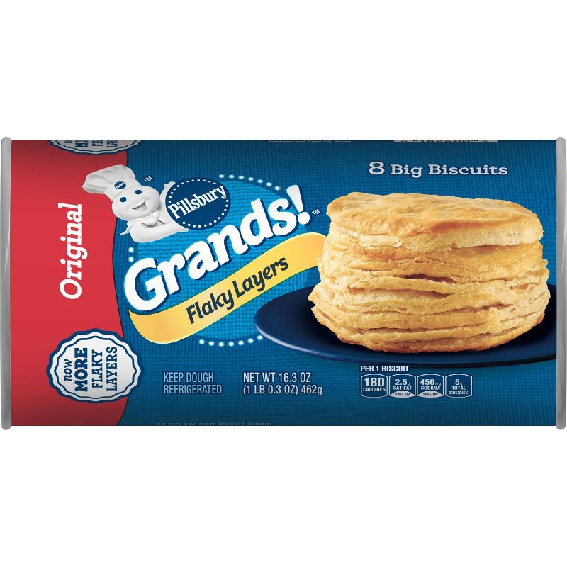 Pillsbury Grands! Flaky Layers Biscuits - 16.3oz/8ct
