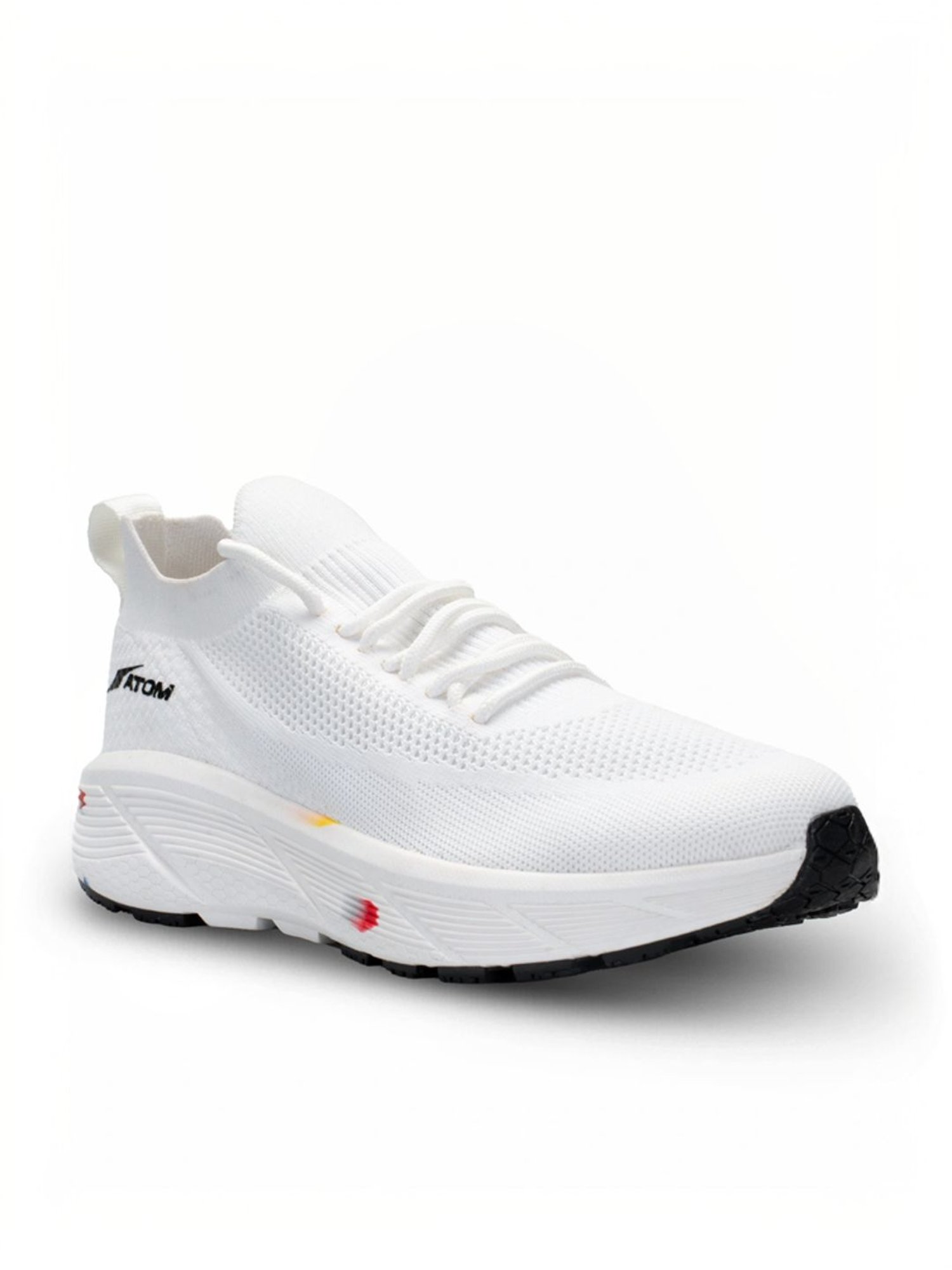 Atom Men's Ultimate White Running Shoes