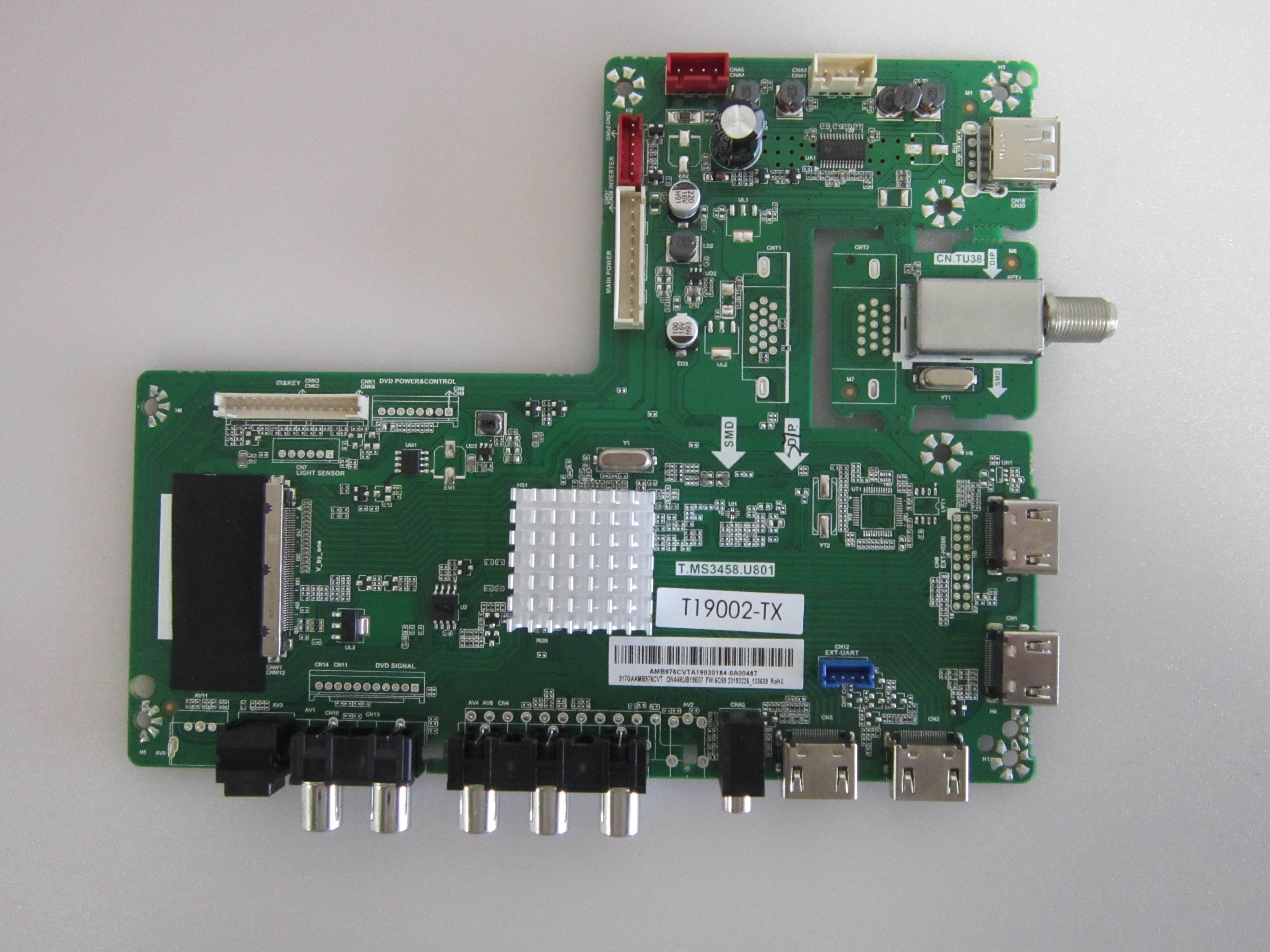 Onn ONA65UB19E07 Main Board (317GAAMB976CVT) T19002-TX
