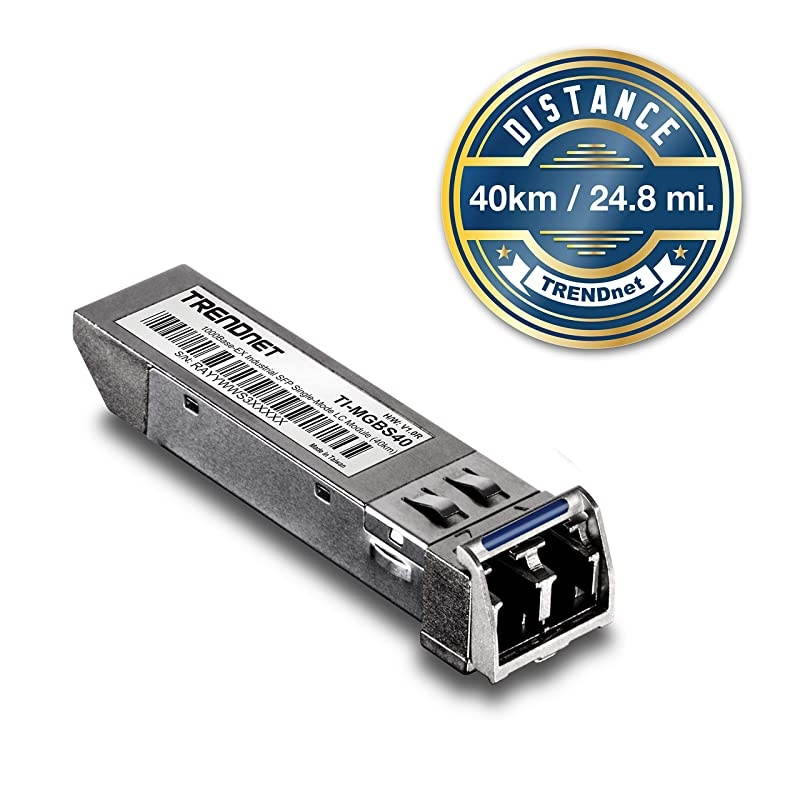 SFP to RJ45 Industrial SingleMode LC Module TIMGBS40 Up to 2 km 12 miles 1000BaseEX Industrial SFP IEEE 8023z Gigabit Ethernet Data Rates of up to 125Gbps Lifetime Protection