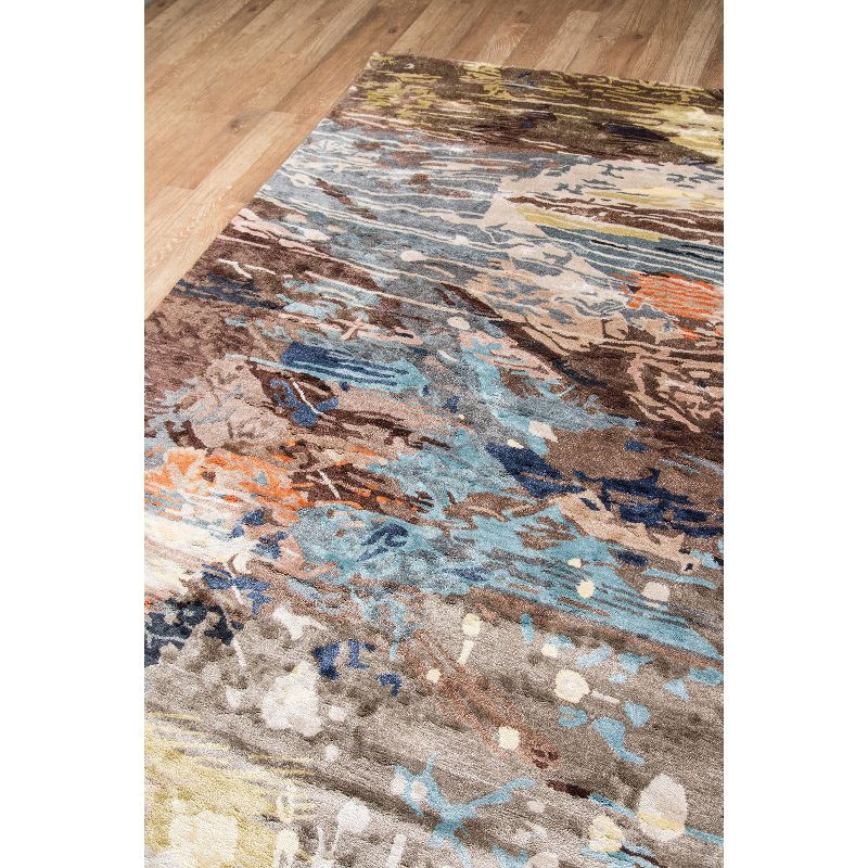 2'2"x8' Runner Swirl Loomed Rug Ivory/Black - Safavieh