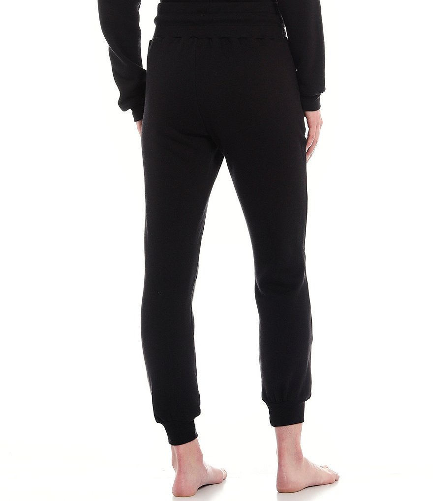 JALA Solid French Terry Fleece Jogger Lounge Pants