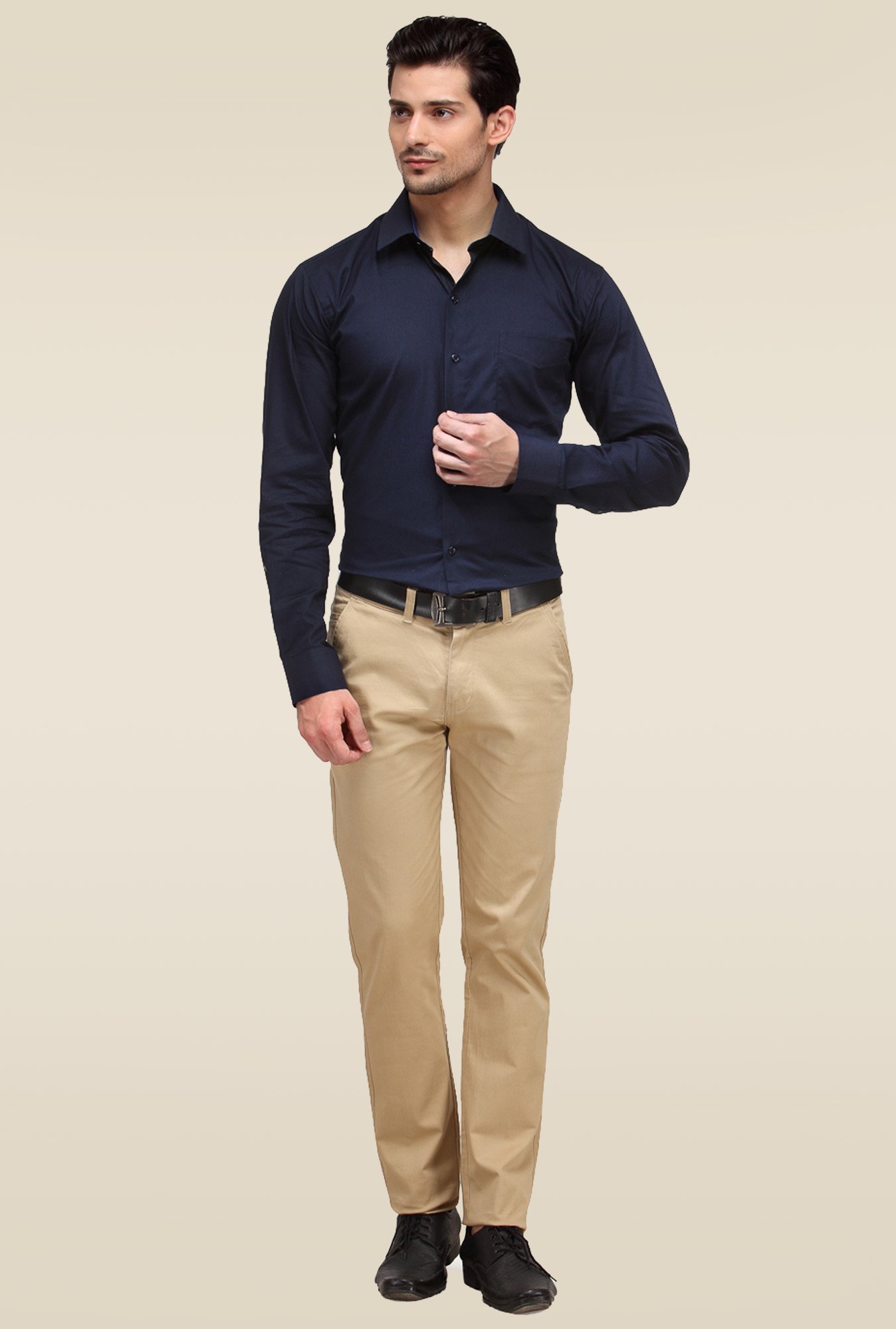 Hancock Navy Slim Fit Shirt