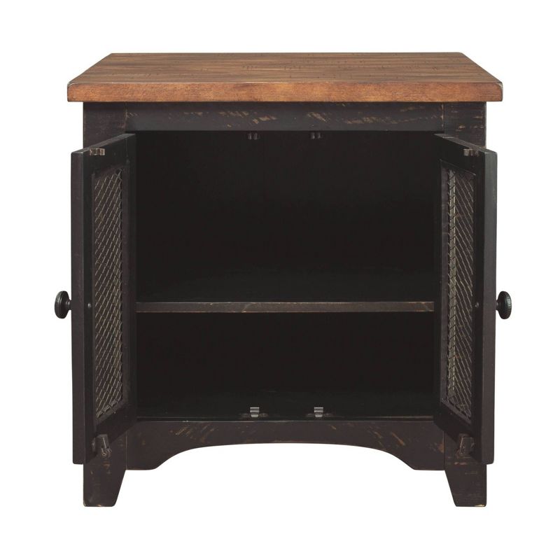 Valebeck Rectangular End Table Black/Brown - Signature Design by Ashley