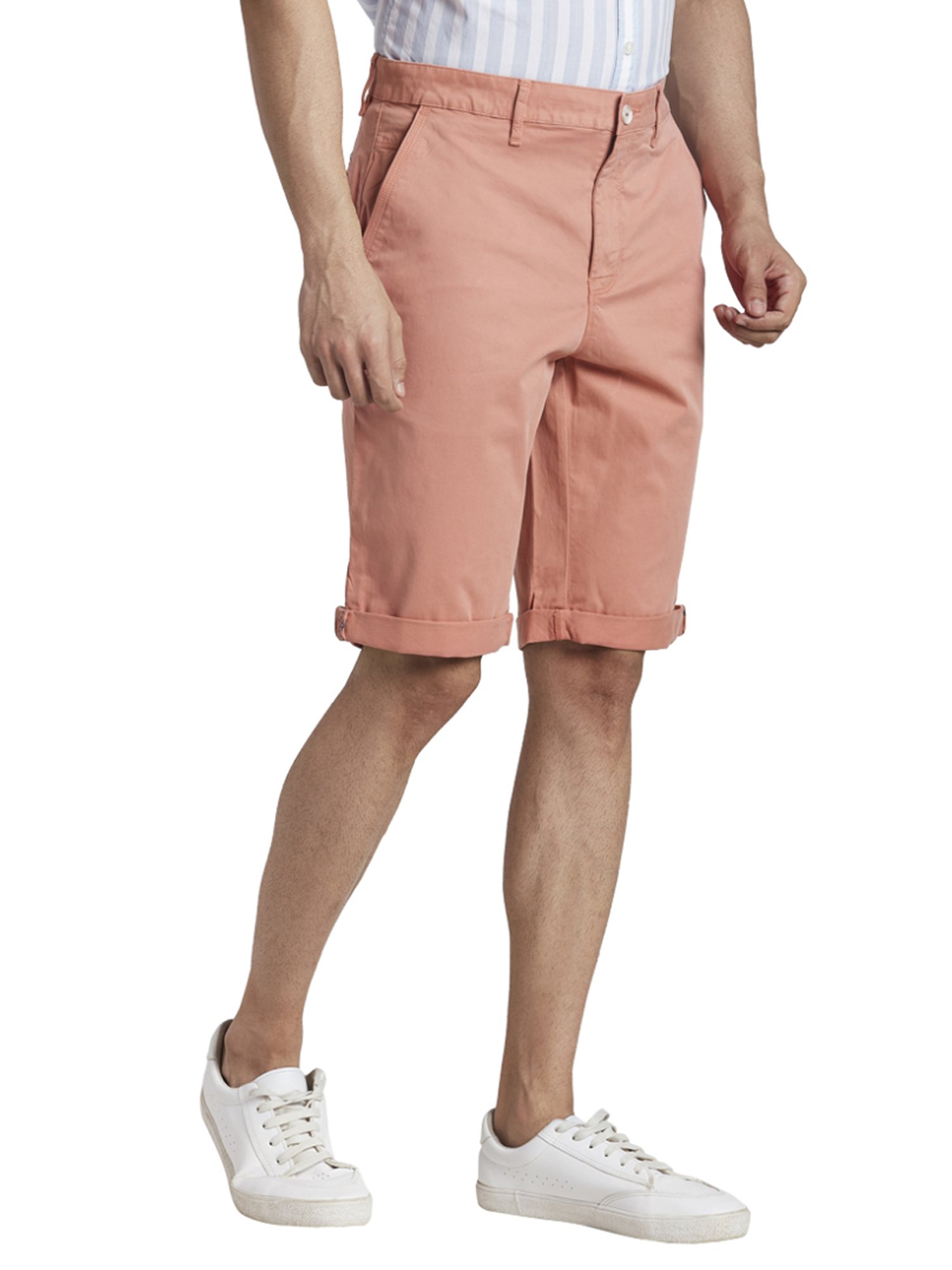 Parx Orange Regular Fit Shorts