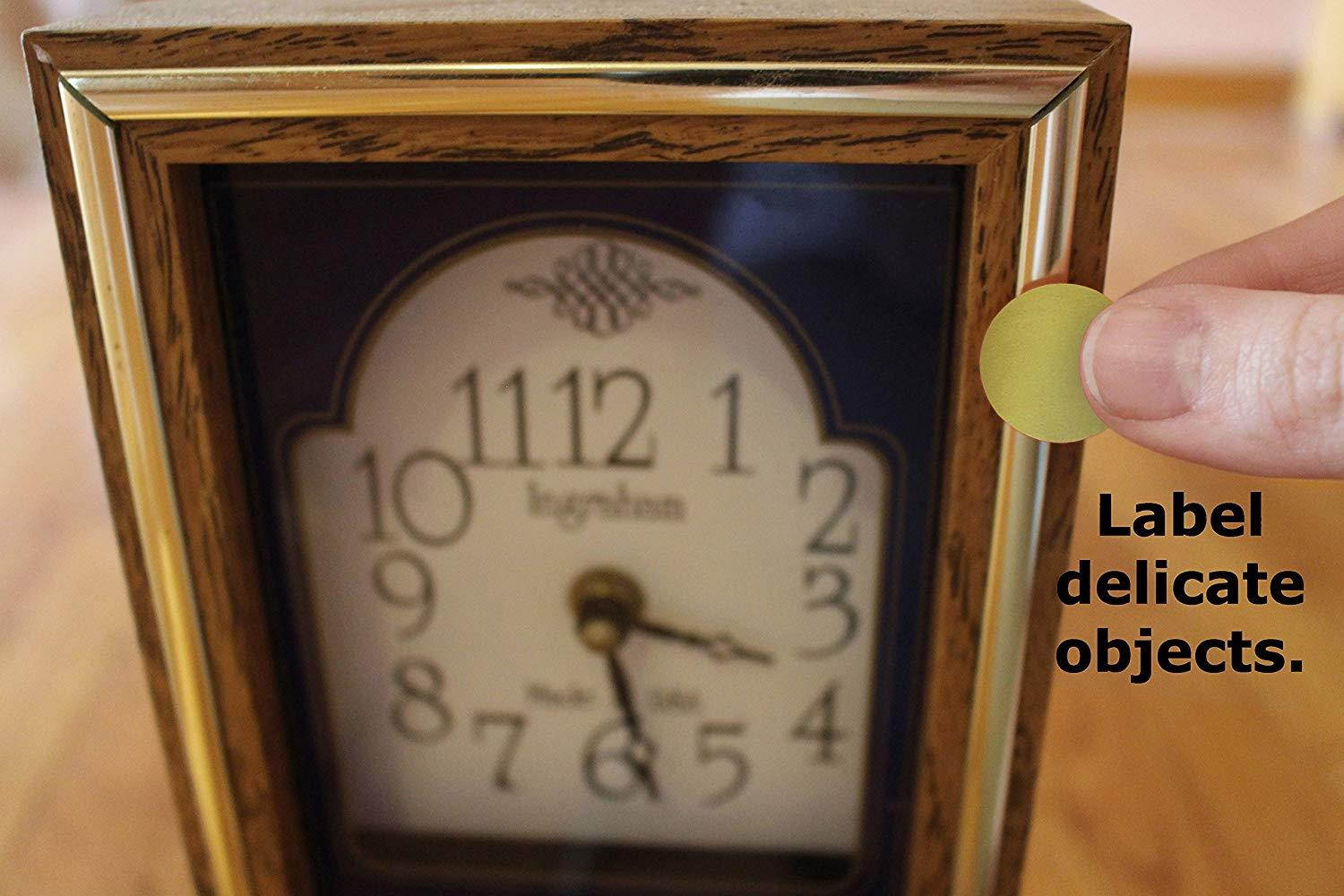 ChromaLabel 3/4 inch Removable Color-Code Dot Labels | 1,000/Roll (Gold)